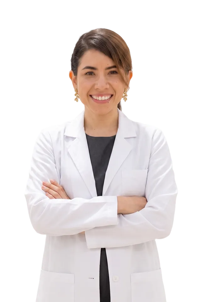 Retrato de Dra. Mónica Chaparro, especialista en endodoncia.